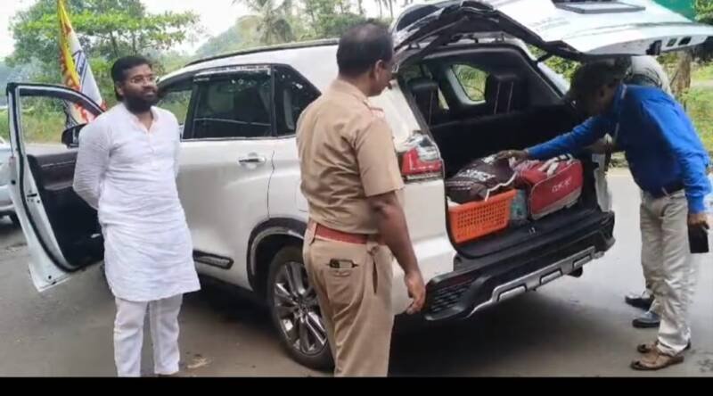 After Uddhav Thackeray, Devendra Fadnavis, now independent candidate Vishal Parab’s car has been checked by the election system in Sawantwadi!