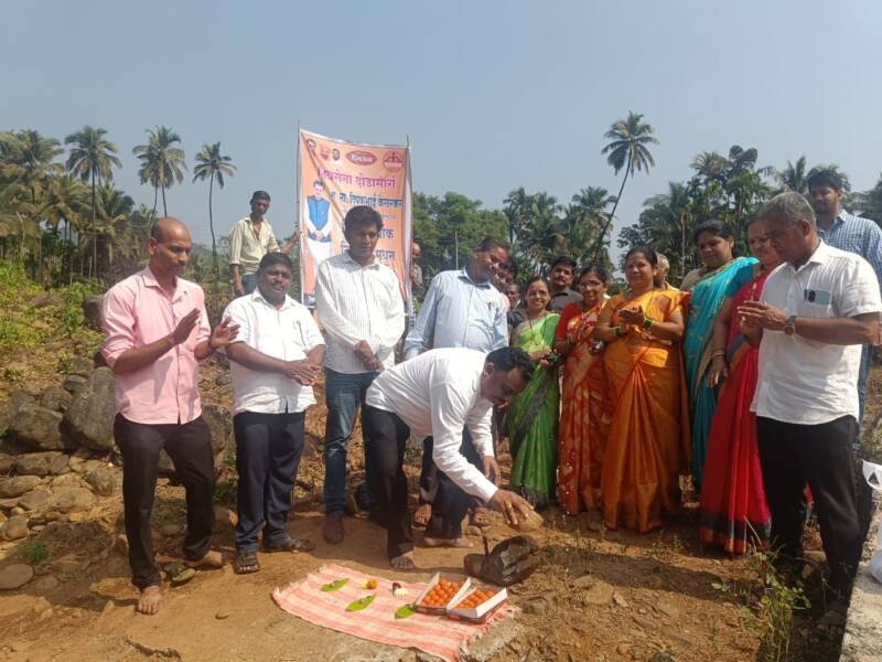 🟥 Bhumi Pujan by Shiv Sena Taluka Chief Ganesh Prasad Gavas of Sakwa in Sonaval..