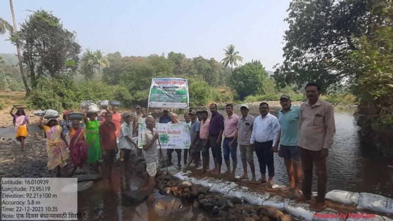 “A Day for Dam” activity was implemented by Shirshinge Gram Panchayat.