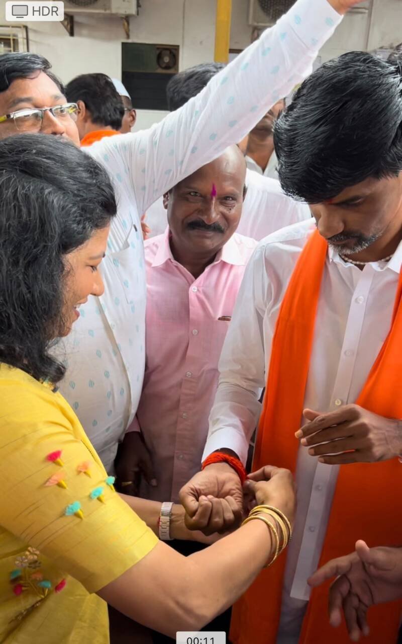 Rakshabandhan of Archana Ghare-Parab to Manoj Jarange Patil