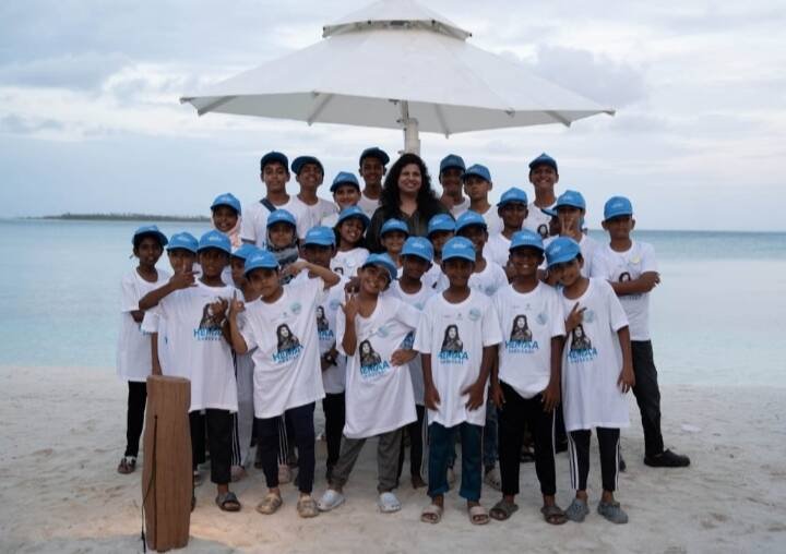 Students from Goa and Lakshadweep received valuable music lessons from Hema Sardesai on Lakshadweep island