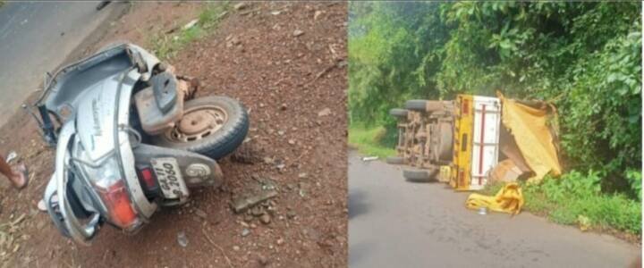 Two died in a horrific accident involving a two-wheeler and a Balero pick-up